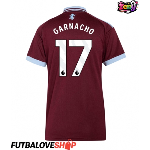 Dres Aston Villa Alejandro Garnacho #17 Domáci pre Ženy 2026-27 Krátky Rukáv
